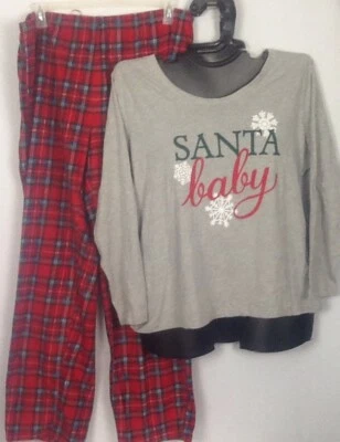 Novo Conjunto de Pijama JOE BOXER Plus PJs Natal Feriado 1X 2X 3X Papai Noel Bebê Novo sem etiquetas - Imagem 1 de 4