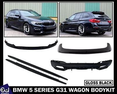 E.U. AUTOPARTS LTD FOR BMW 5 SERIES G31 ESTATE TOURING REAR DIFFUSER FRONT LIP BODYKIT BODY KIT