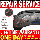 03-07 Gm Chevy Instrument Gauge Cluster Repair Service With Trans Temp Add On