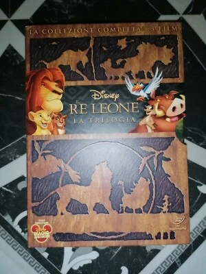 Rigid Box 3 DVD Il Re Leone Cofanetto Trilogia 1 2 3 Oop Walt Disney Cult Nuovo - Immagine 1 di 3