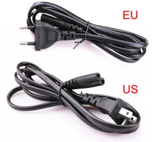 2-Prong Two Prongs AC Power Adapter Plug Cord Cable Connector for PS2 PS3 Slim.. - Picture 1 of 11