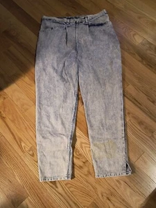 Vintage Nasty Brand Acid Wash Blue Jeans Women’s Size 36. 36Wx 29" Inseam. DM19 - Picture 1 of 12