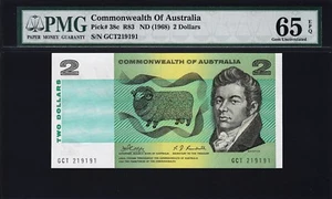 Australia 2 Dollars 1968, PMG 65, Gem UNC, EPQ, P-38C, Sign Phillips & Randall - Picture 1 of 2