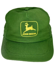 Vintage Rare John Deere Louisville Mfg. Hat Cap Snapback Farm Made In USA YOUTH - Picture 1 of 15