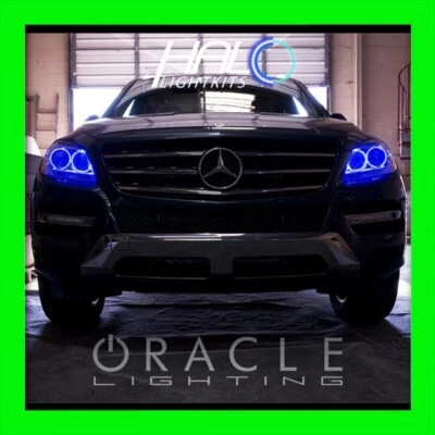 Oracle Lighting 2012-2015 Mercedes ML350 W166 Blau LED Halo Ring Licht Set - Bild 1 von 4