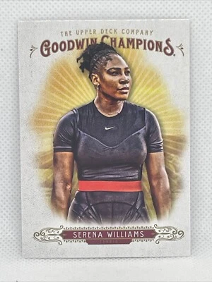 Tarjeta base tenis 2018 Serena Williams cubierta superior Goodwin Champions #10 Foto 1 de 2