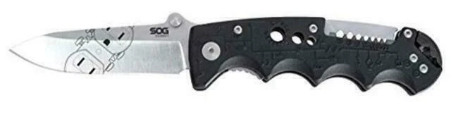 SOG EL01-CP Kilowatt Aus-8 Stainless Steel Blade Linerlock Knife