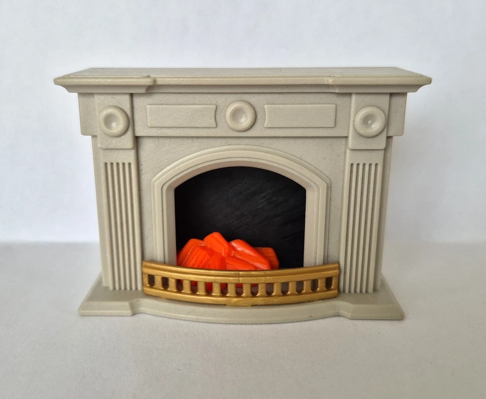 CHEMINEE GRISE PERE NOEL AVEC BUCHES PLAYMOBIL... - Photo 1/1