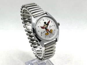 Auth Vintage SEIKO "Disney Time" Mickey Mouse Hand-Winding Wristwatch 5000-7000 - Picture 1 of 7