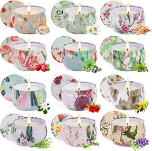 12 Pack Spring Scented Candles Gift Set, Spring Candle Clearance, Candles for Ho - Picture 1 of 12