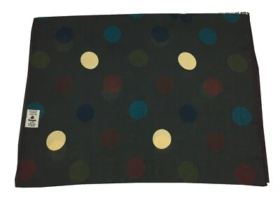 Fumagalli Foulard Lana Marrón Lunares Colección Historia Geo WOT-13 HECHO EN ITA Foto 1 de 3