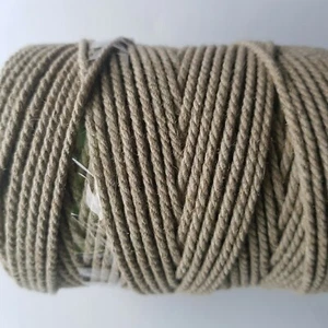 Cable de lino y algodón 3 mm/100 m de hilo de alta calidad de las herramientas de macramé artesanales - Imagen 1 de 13