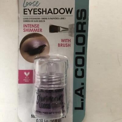 L.A. Sombra de ojos suelta colores BES406 GELATINA DE UVA púrpura sombra de ojos brillo con cepillo Foto 1 de 3