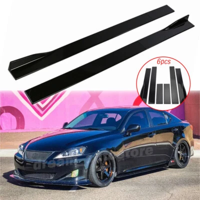 78.7'' Side Skirt Extension Splitter Panels Lip For Lexus IS C GSE20 2009-2015 - image 1 of 4