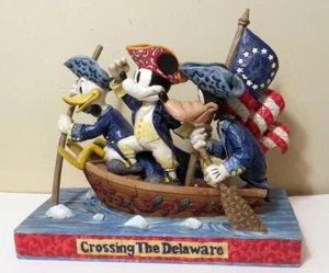 WALT DISNEY SHOWCASE FIGURINE UNSTOPPABLE HEROES CROSSING THE DELAWARE JIM SHORE - Picture 1 of 6