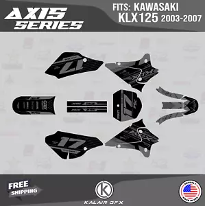 Graphics Kit for KAWASAKI KLX 125 (2003-2007) KLX125 Axis Series - Smoke - Picture 1 of 6