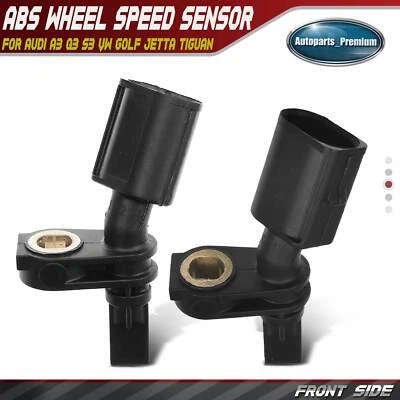 2x Sensor de velocidad de rueda ABS delantero derecho y derecho para Audi A3 Q3 S3 VW Golf Jetta Tiguan Foto 1 de 4