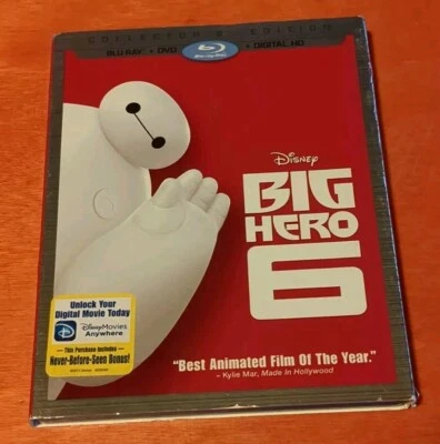 Big Hero 6 Blu-ray Ryan Potter  Scott Adsit  Maya Rudolph T.J. Miller Alan Tudyk - Image 1 of 4