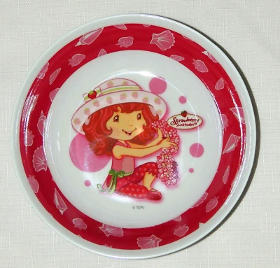NUEVO TAZÓN DE MELAMINA PARA NIÑOS STRAWBERRY SHORTCAKE 2008 - 7" W X 1 3/4" D - Foto 1 de 2