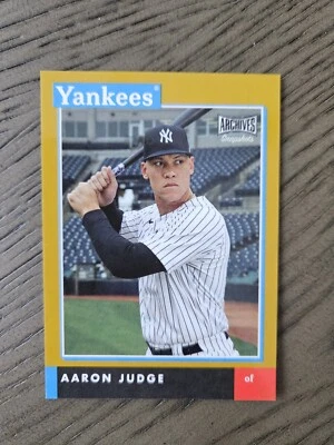 2020 Topps Archives Snapshots AARON JUDGE New York Yankees Gold Parallel #4/10! - Image 1 of 2