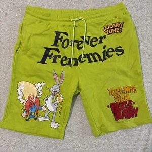 LOONEY TUNES Vintage GREEN forever frenemies shorts MEN SIZE 3XL - Picture 1 of 10