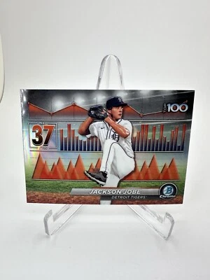 2024 Bowman #BTP-37 Bowman Scouts' Top 100 Jackson Jobe Tigers - Image 1 of 2