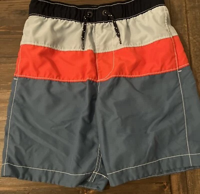 Gap Kids, Boys Bathing Suit, Size XL (12), Navy Blue / Red - Image 1 of 4