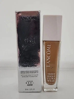 Lancome Teint Idole Ultra Wear Care & Glow Foundation 400W ~ SPF 27 ~ NEW IN BOX - Image 1 of 2