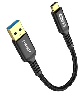 6 inch/0.5FT Android Auto USB Cable 10Gbps, 3A USB C 3.1 Gen2 Cable Data Tran... - Picture 1 of 8