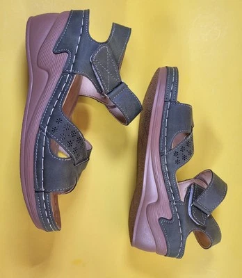 Sandálias anabela verde Hunter 7,5 - Imagem 1 de 4