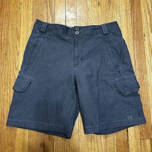 Lululemon Athletics Men’s Cargo Shorts 33 Striped Outdoors Hiking Gorpcore - Picture 1 of 12