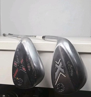 Lote de 2 Juego de Cuñas Lob para Mano Izquierda Callaway Cromo X Forjado 64 X Tour 56 grados Foto 1 de 4