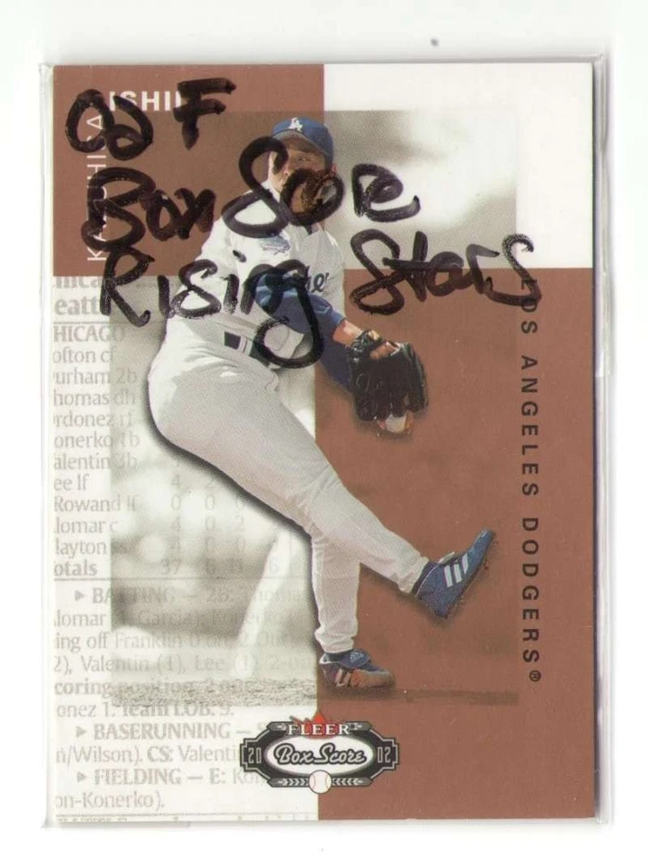 2002 Fleer Box Score Rising Star - LOS ANGELES DODGERS Kazuhisa Ishii RC - Image 1 of 1