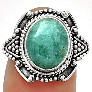 Natürlicher Paraiba Amazonit 925 Sterling Silber Ring Gr.7 Schmuck R-1557 - Bild 1 von 5