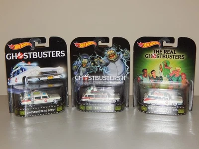 Hot Wheels Retro Entertainment Ghostbusters Lot of 3 - Image 1 of 4