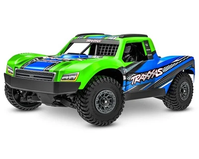 Camión de recorrido corto Traxxas Mini Slash® sin escobillas 1/16 4x4 RTR (verde) Foto 1 de 2
