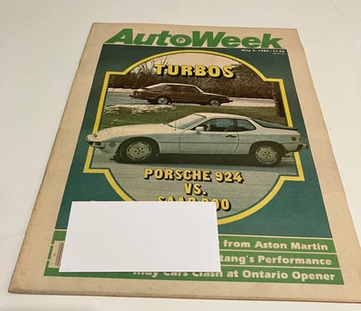 AutoWeek magazine turbos Porsche 924 Saab 900 cover May 1980 issue - Image 1 of 4