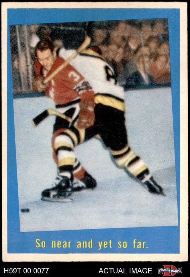 1959 Topps #60 Pierre Pilote So Near and Yet So Far 6 - EX/MT - Image 1 of 1