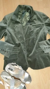 Steffen Schraut Blazer In Grün Samt Gr 38 Neu - Bild 1 von 6
