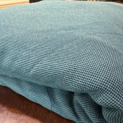 Blue & Black Vintage Jersey Knit Fabric 3 yards + x 60 Textured - Image 1 of 4