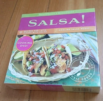 Salsa! Sharon O'Connor's Music-Cooks Music CD Cooking DVD Recipe Cards NEW Salsa Foto 1 de 2