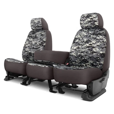 For Ford F-350 Super Duty 02-07 Camo 1st Row Digital Charcoal Custom Seat Covers Foto 1 de 2
