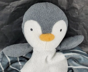 Target Limited Edition Penguin Plush Striped Security Blanket Lovey - EUC - Picture 1 of 12