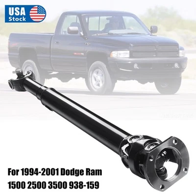 Front Drive Shaft 65-9106 Fits Dodge Ram 4WD Adjustable Greaseable Steel Black Foto 1 de 4
