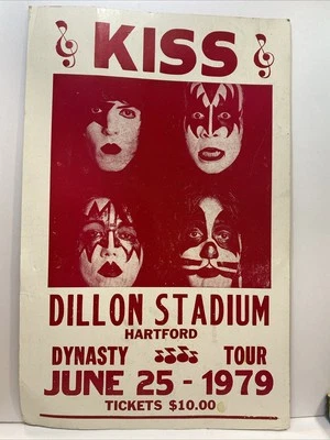 Kiss 1979 Dynasty Tour Concert Poster Dillon Stadium Hartford - Image 1 of 4