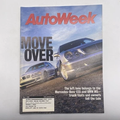 AutoWeek Magazine May 2000 Mercedes E55 BMW M5 - Image 1 of 4