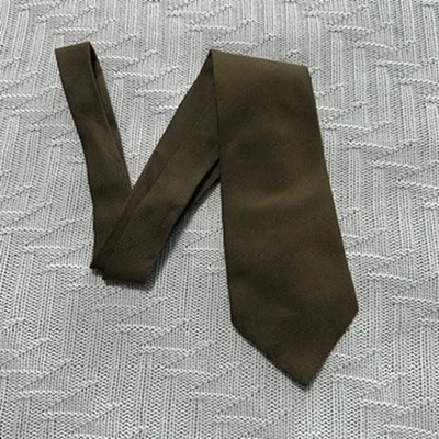 Винтажный коричневый текстурированный шелковый галстук Burberry - Изображение 1 из 4