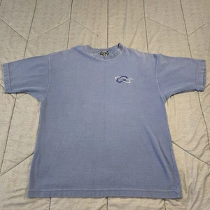 Gold’s Gym Kurzarm Shirt Herren XL Rundhals Blau Heavy Knit Pullover Workout - Bild 1 von 14