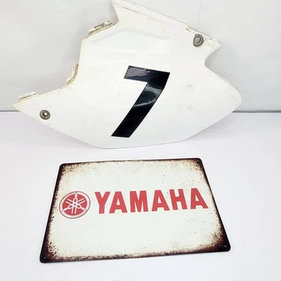 Yamaha WR250F WR 250F WR450F WR450 2003 2004 cubierta lateral izquierda matrícula panel Foto 1 de 4