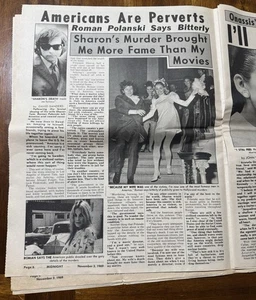 Vintage 1969 Midnight Boulevardzeitschrift Sharon Tate Mord Roman Polanski Go Go Girls - Bild 1 von 6